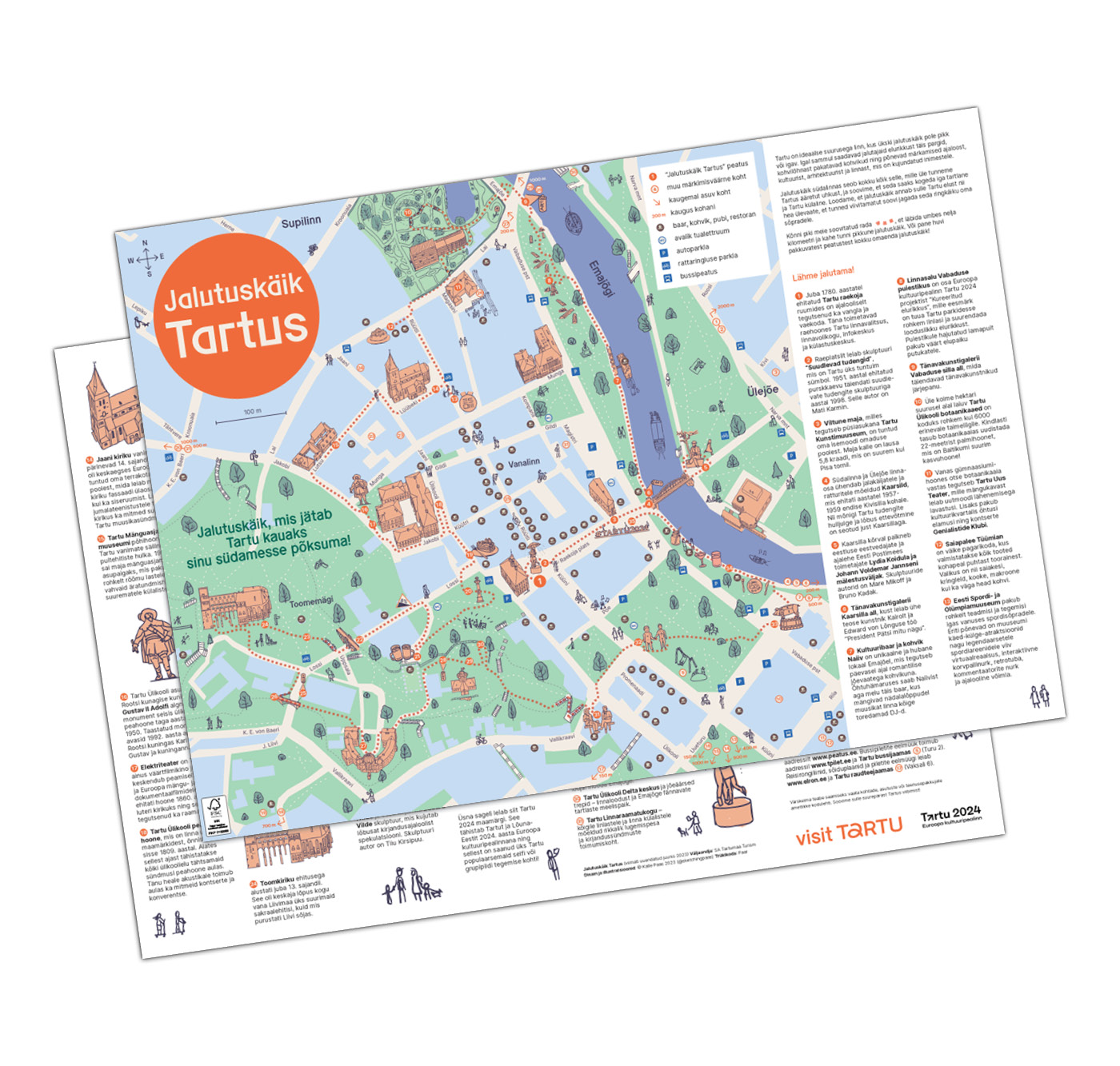 Illustrating and designing ‘A Walk in Tartu’ map